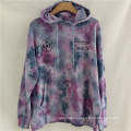 Wholesale 100% Cotton Tie Dyed winter plus size thicken warm sweatshirt pullover casual hoodies